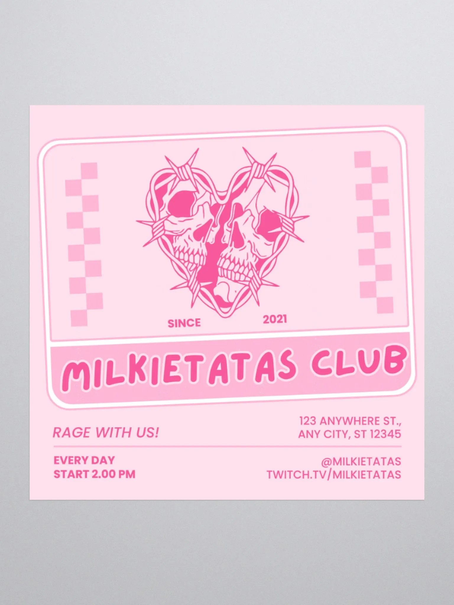 "MILKIETATAS CLUB" Sticker product image (1)