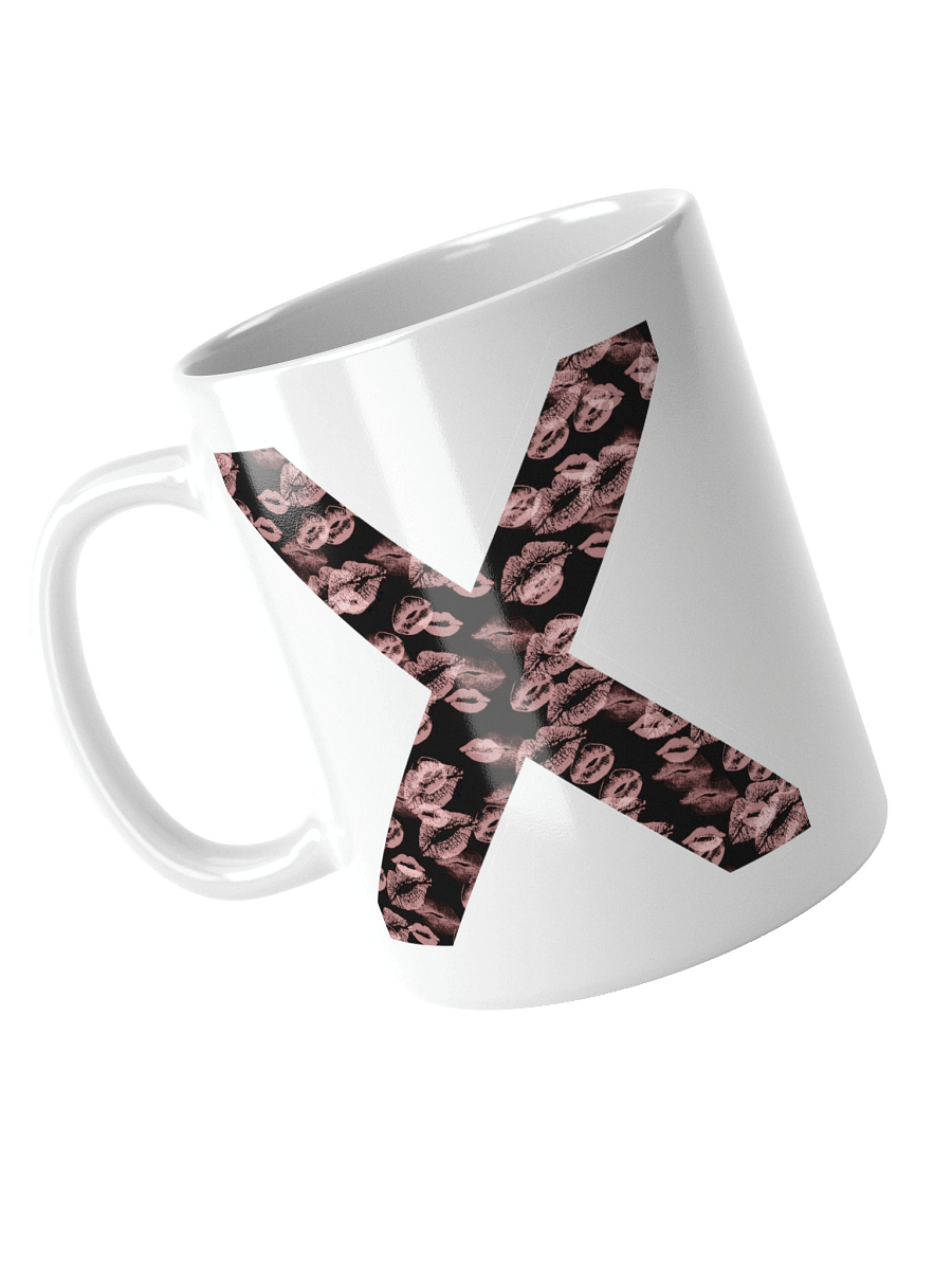 Black X Pink Lipstick Kisses | Glossy White Mug product image (8)