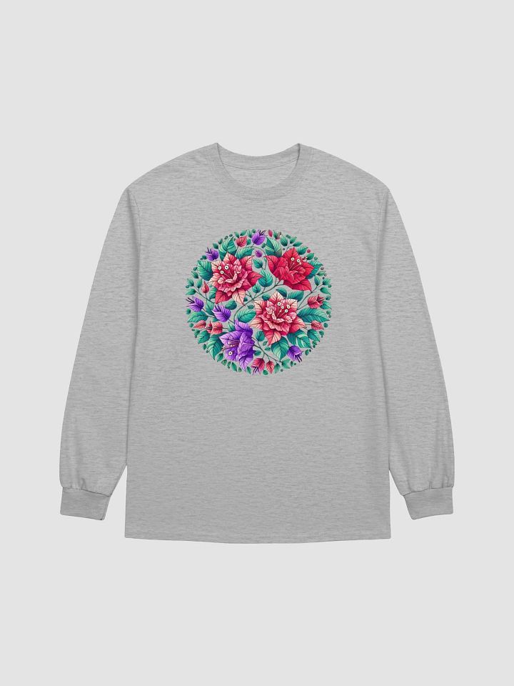 Gildan Ultra Cotton Long Sleeve T-Shirt | KI-Designs voller tropischer Eleganz product image (2)