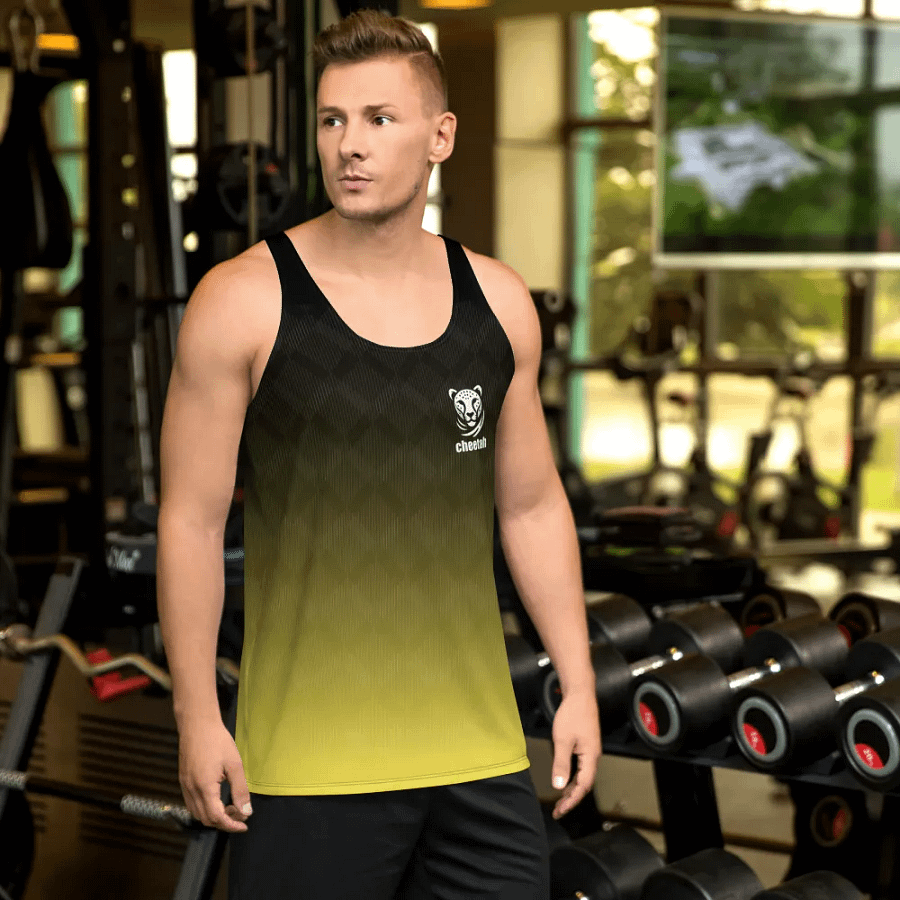 yellow wave tanktop product image (2)