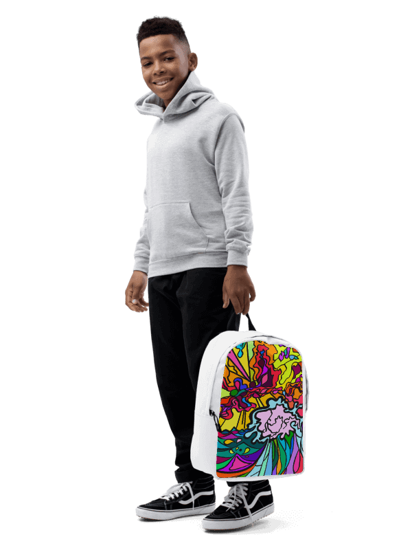 Vibrant Swirls Custom Backpack – Wave at Sunset product image (8)