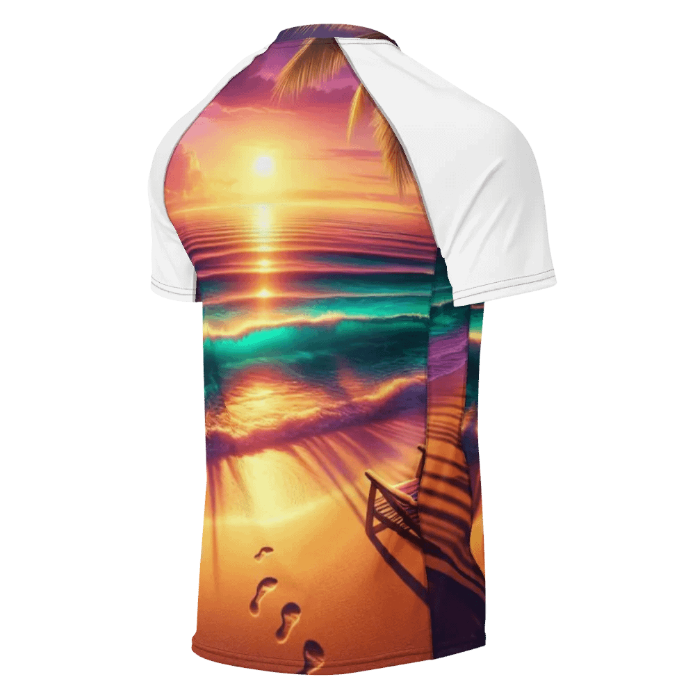 Sunset Serenity Men's Rash Guard | Ai Design product image (2)
