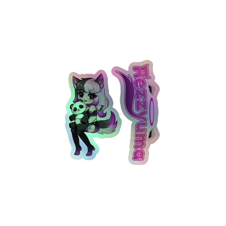 Chibi/Logo Rezzyuma Holo Stickers product image (1)
