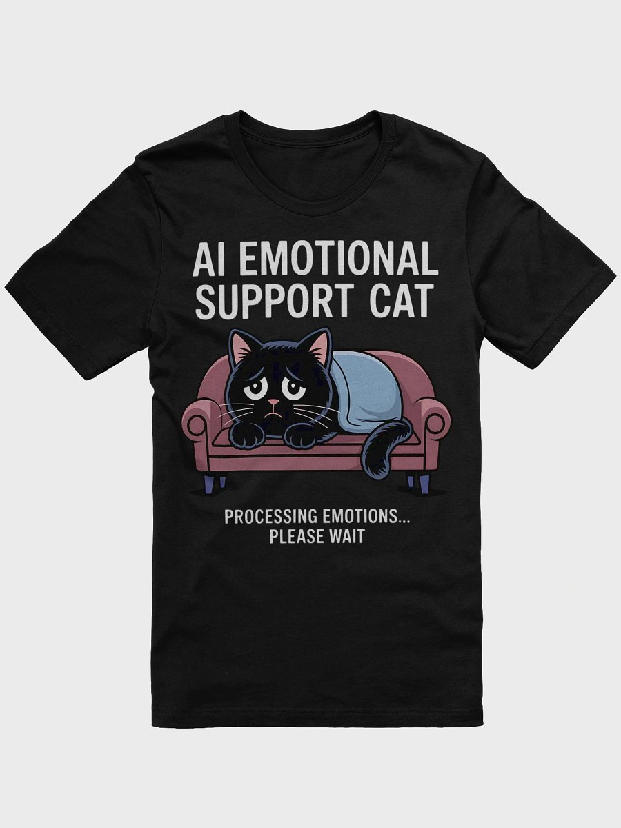 AI Emotional Support Cat Cartoon T-Shirt product image (7)