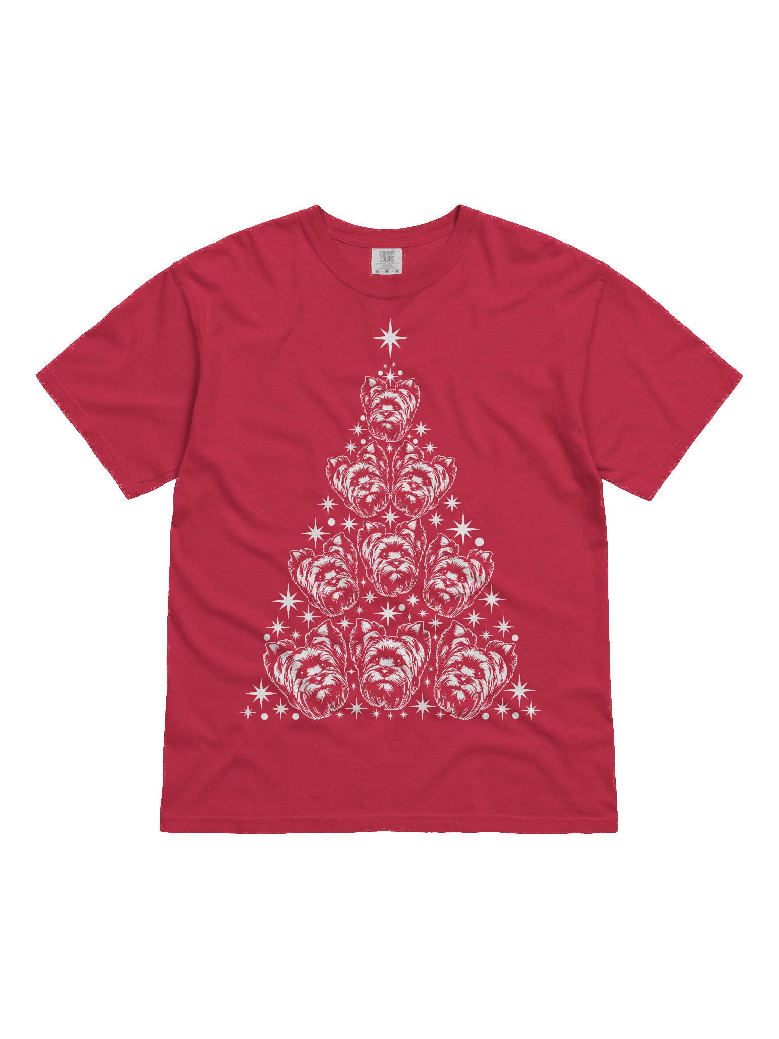 Yorkshire Terrier Christmas Tree T-Shirt product image (2)