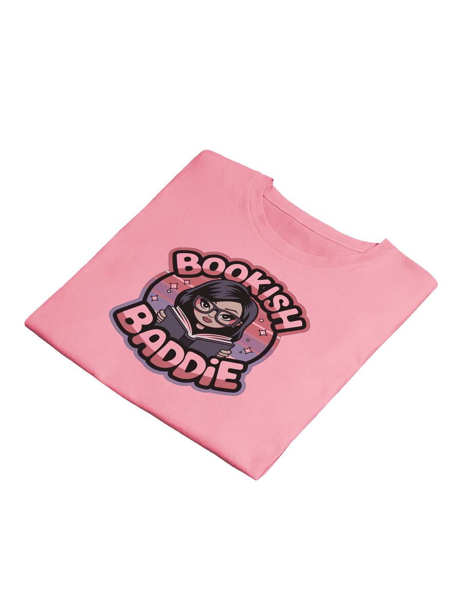 Bookish Baddie Illustrated Crop Top - Pink product image (4)
