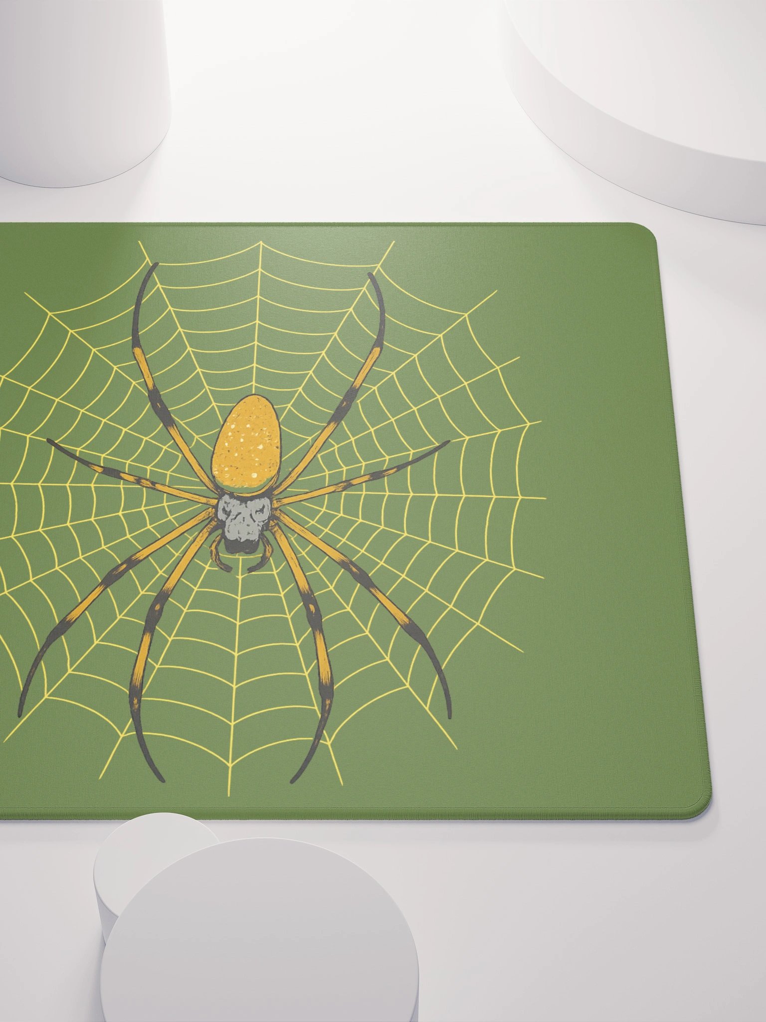 Olive Drab Orb Weaver Gamer Mousepad product image (6)