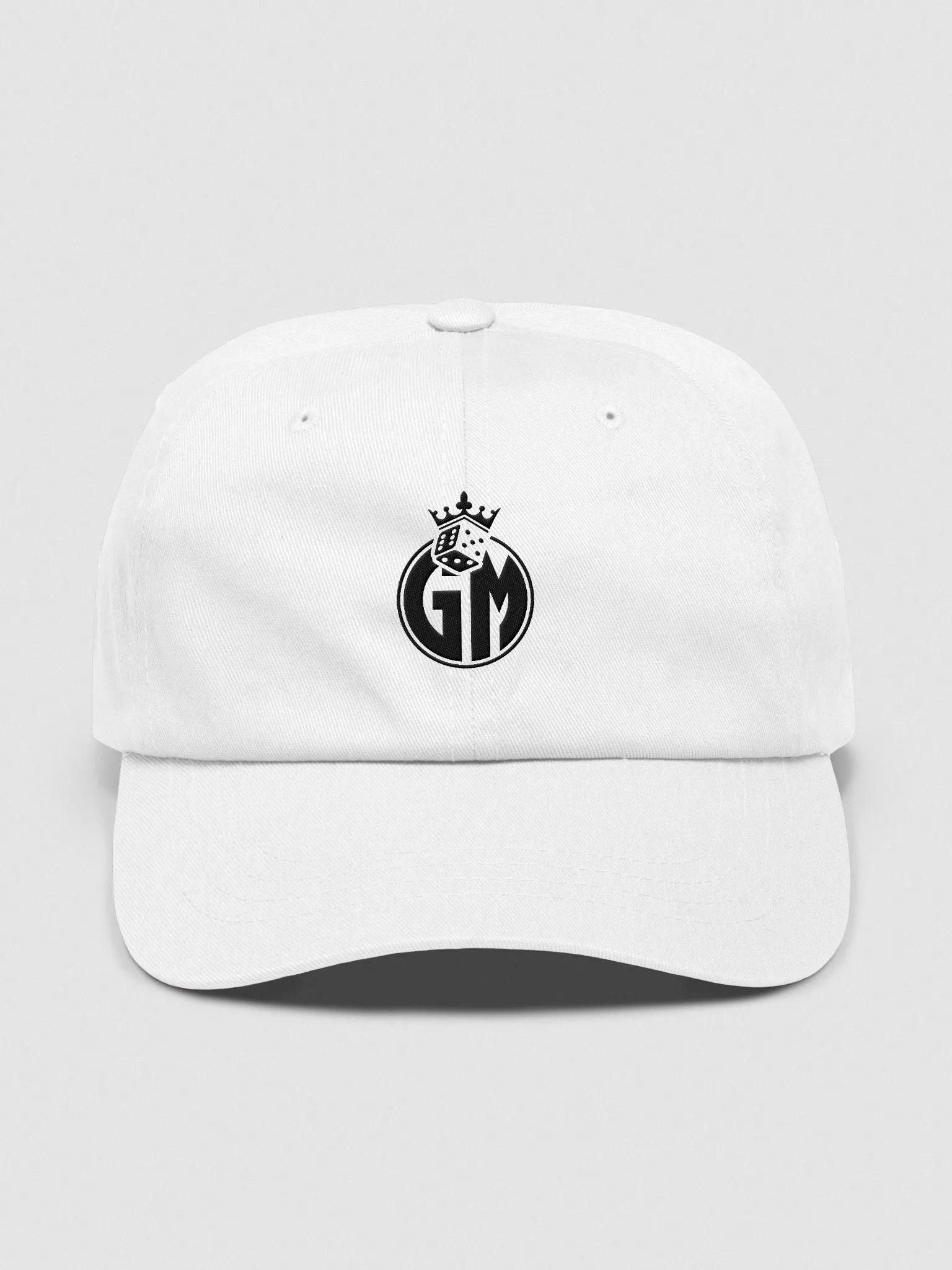 Embroidered Grandmaster Club Dad Hat (Black Logo) product image (1)