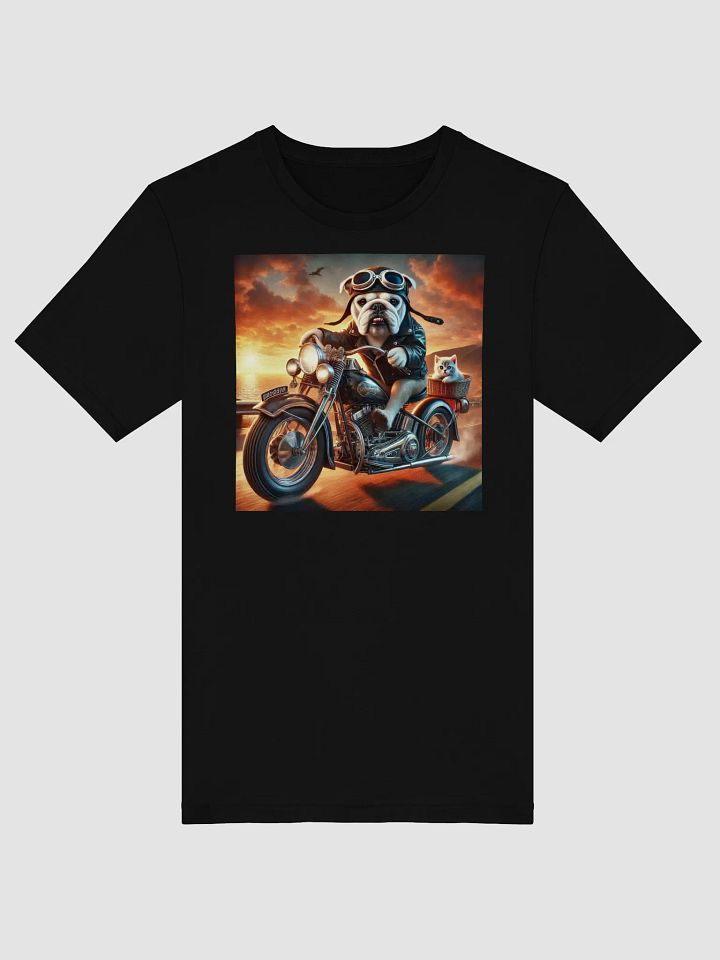 Motorcycle Bulldog T-Shirt product image (1)