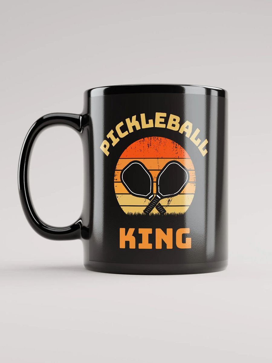 Pickleball King Black Glossy Mug product image (4)