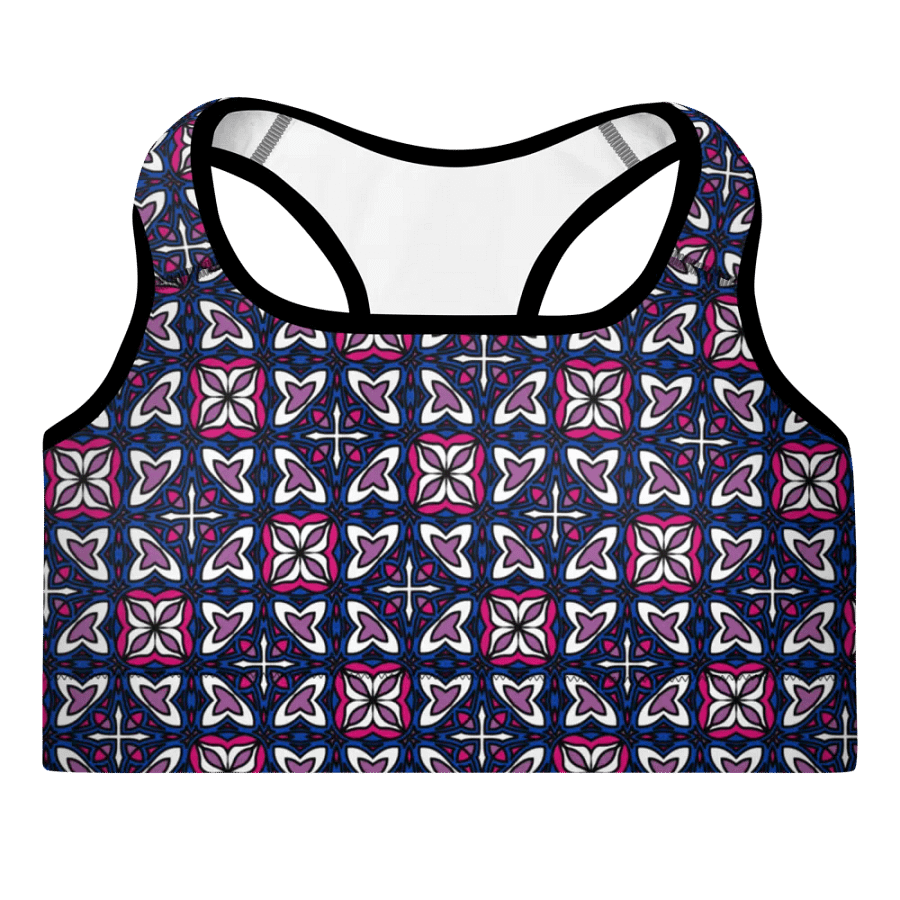 Bi Abstract (3) - Padded Sports Bra product image (3)