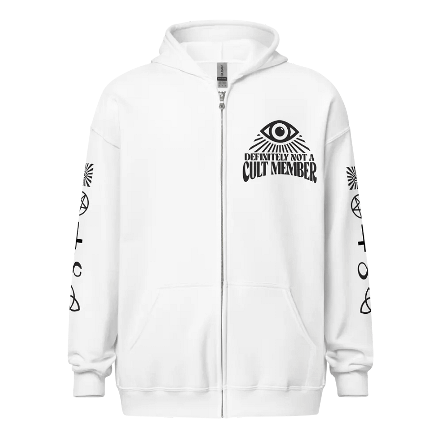 Definitely Not A Cult Member Hoodie (White) product image (1)