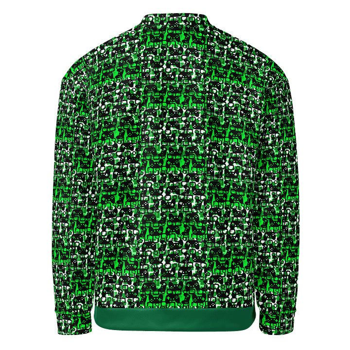 Story Lover Unisex Bomber Jacket (Green and Black) product image (2)