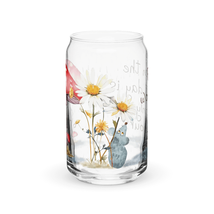Passing Clouds: Weathering the Storm Glass Can | 16oz | Elegant Drinkware product image (1)