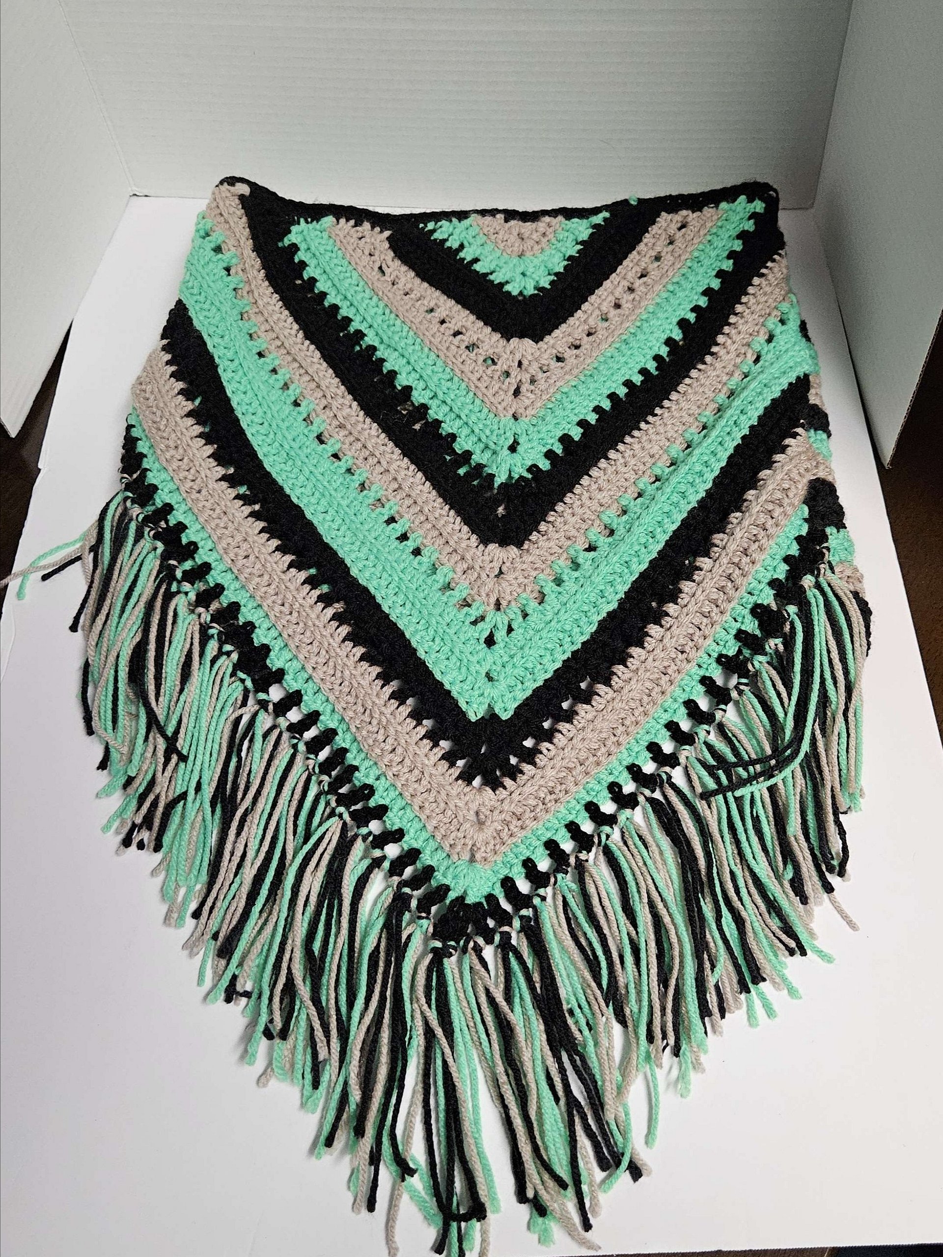 Crochet Wild Oleander Hooded Scarf product image (8)