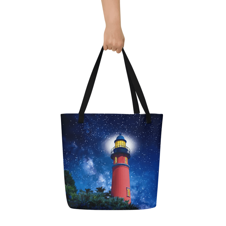 Ponce de Leon Inlet Lighthouse at Night Tote Bag product image (10)