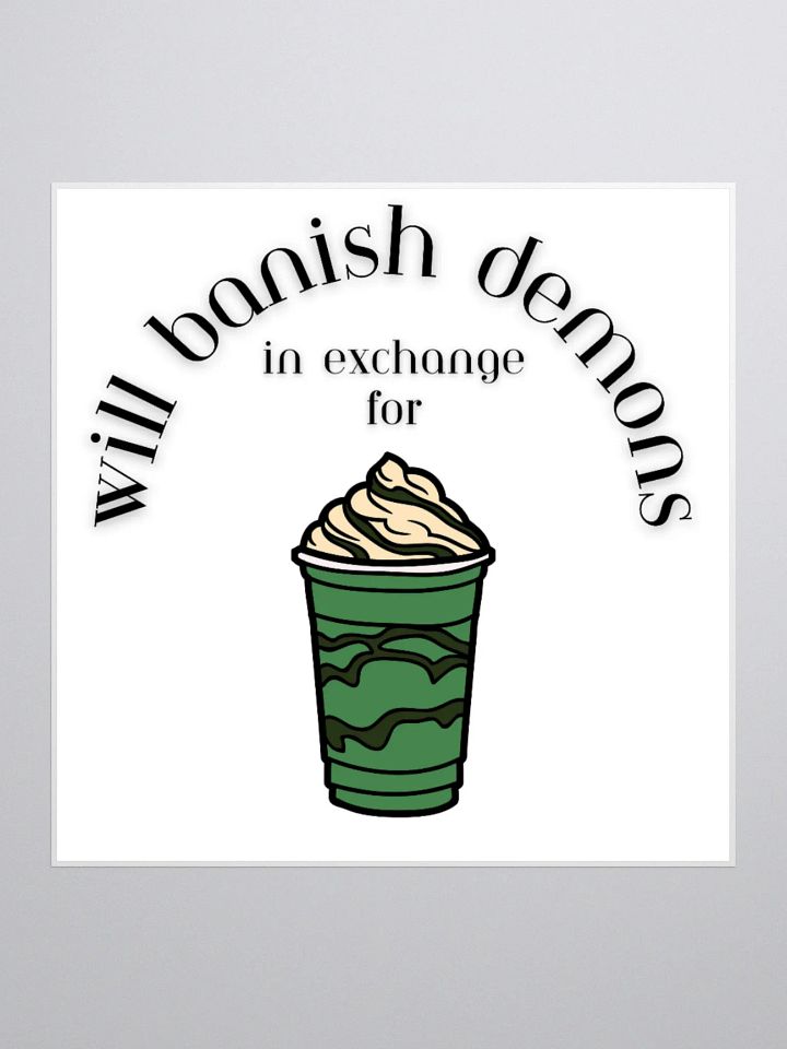Double-shot peppermint frappe sticker product image (1)