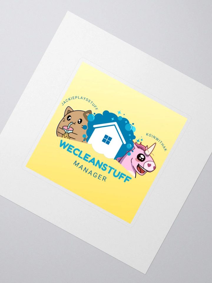 WECLEANSTUFF Manager Sticker product image (2)