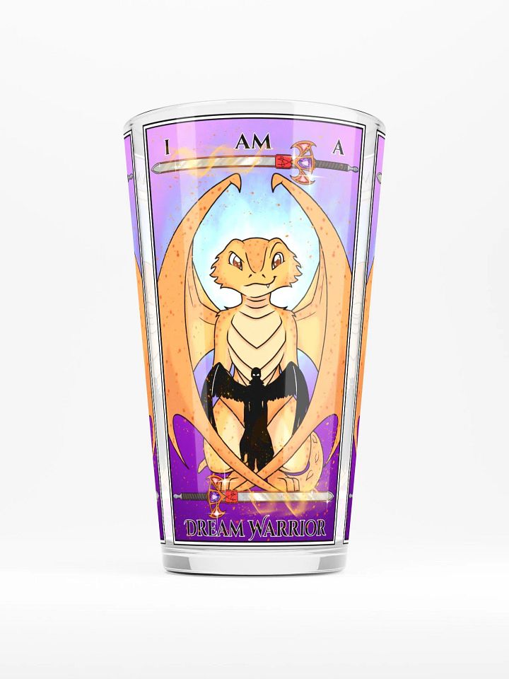 Day of the Dragon Tarot Card Pint Glass product image (1)