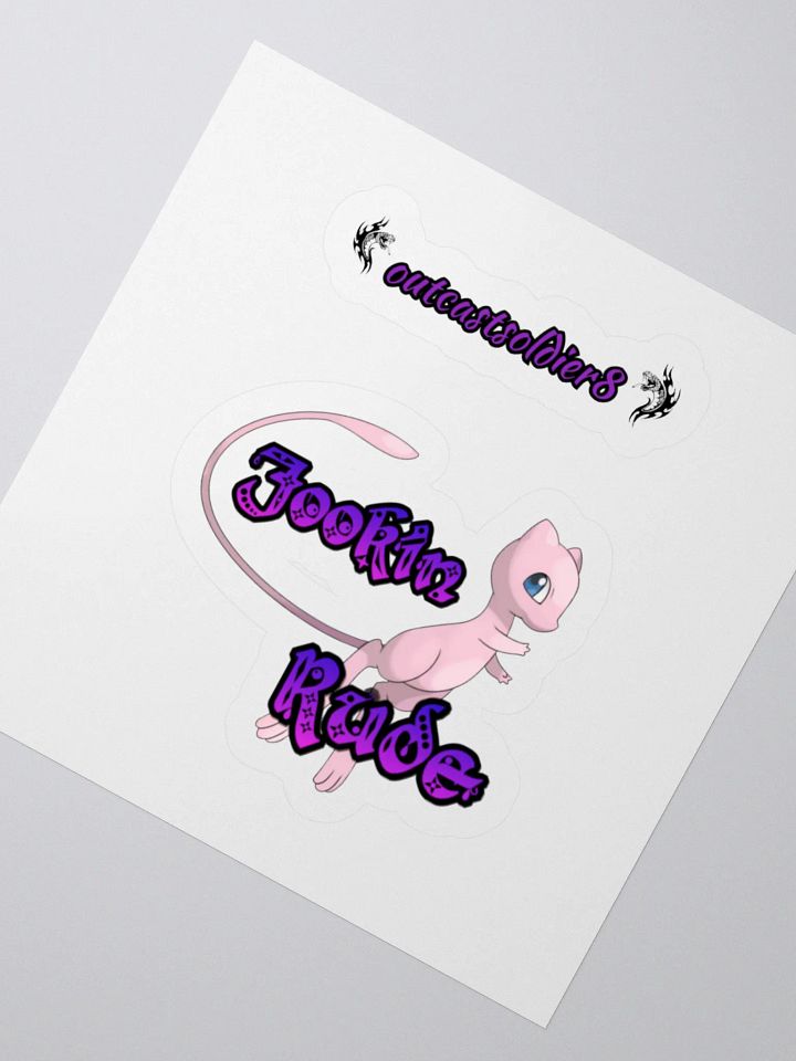 Jookin Rude Cat Kiss Cut Stickers product image (8)