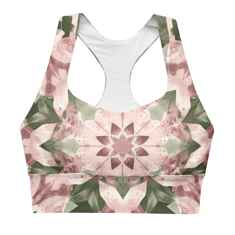 Kaleidoscope Mandala Garden Longline Sports Bra product image (2)