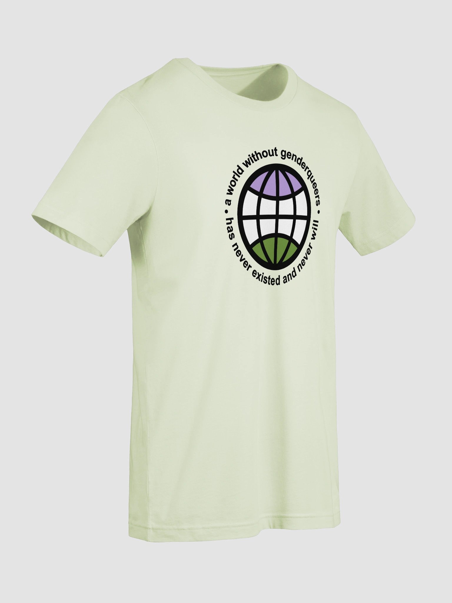 a world without genderqueers t-shirt product image (9)
