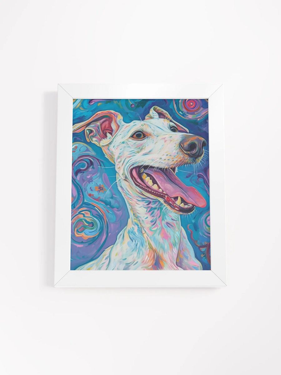 Whimsical Dog Smile - Framed Matte Poster product image (1)