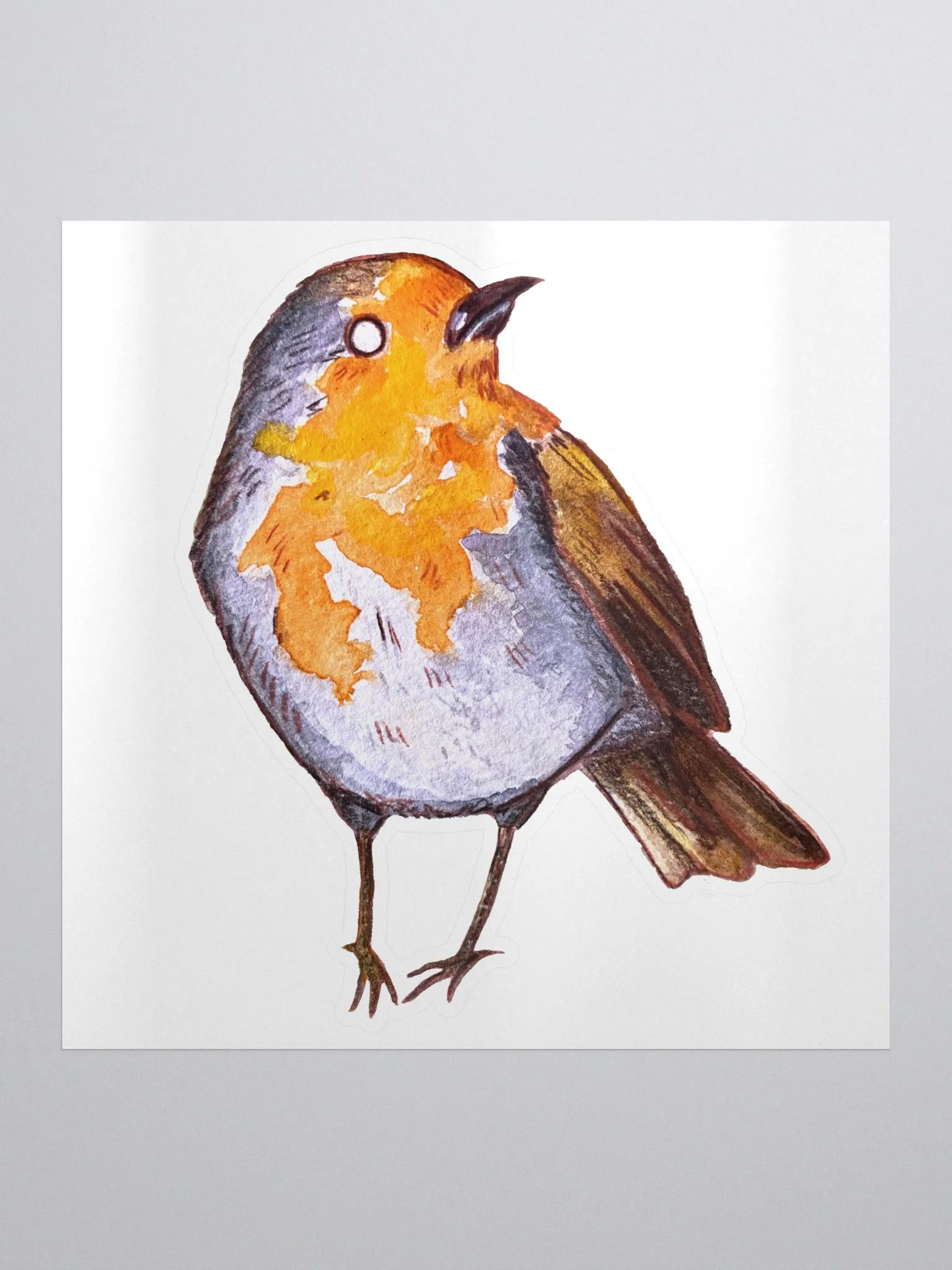 Silly Robin Kiss-Cut Sticker product image (1)
