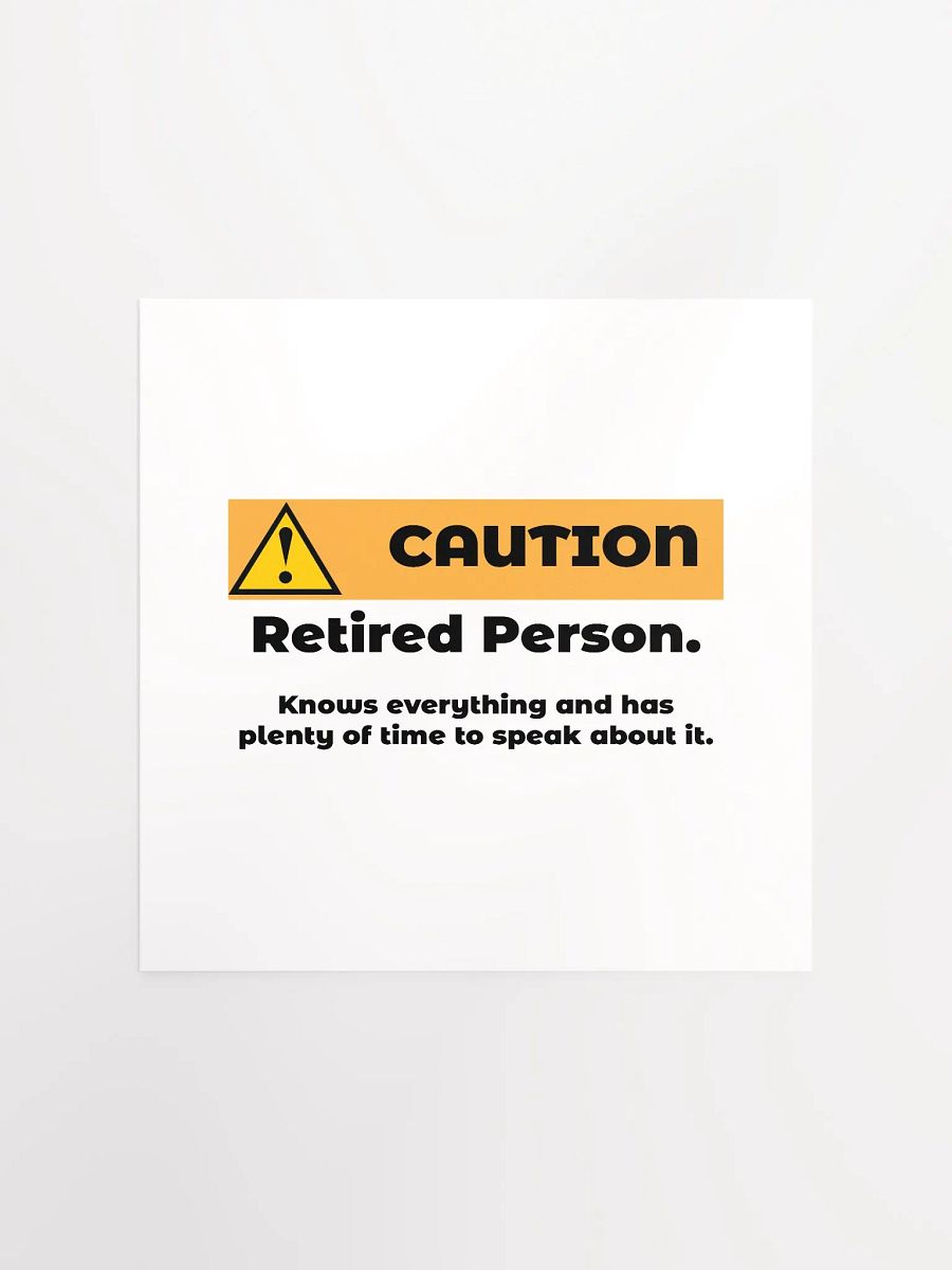 Caution Retired Person product image (3)