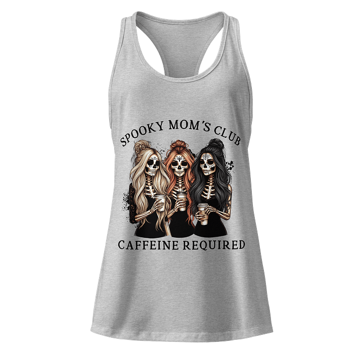 Spooky Mom's Club Sugar Skulls Racerback Tank product image (3)