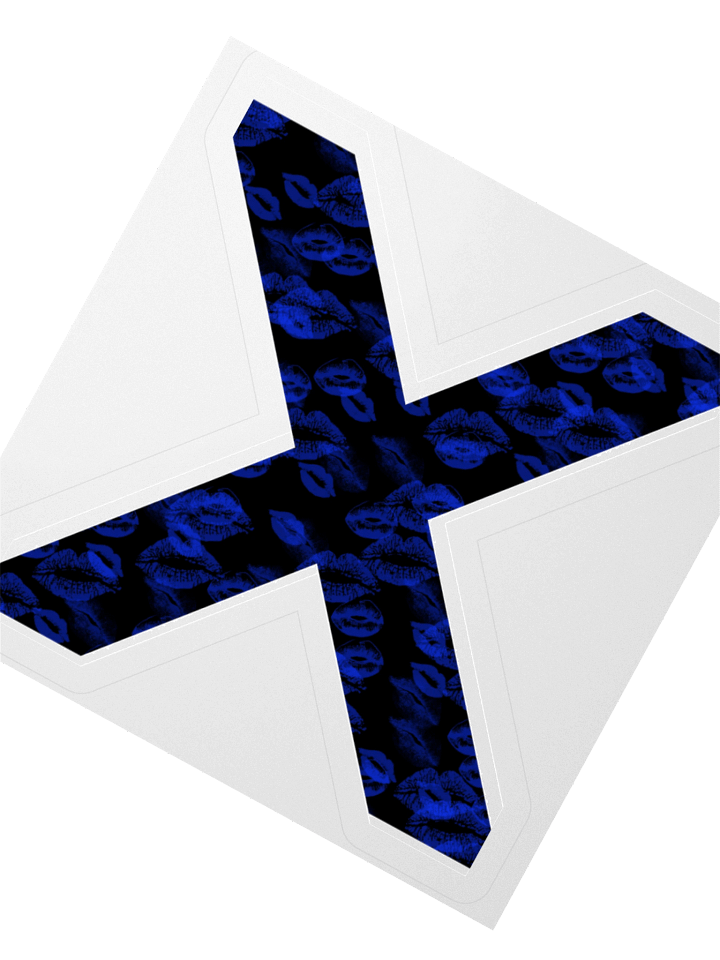 Black X Blue Lipstick Kisses | Kiss-cut Sticker product image (2)