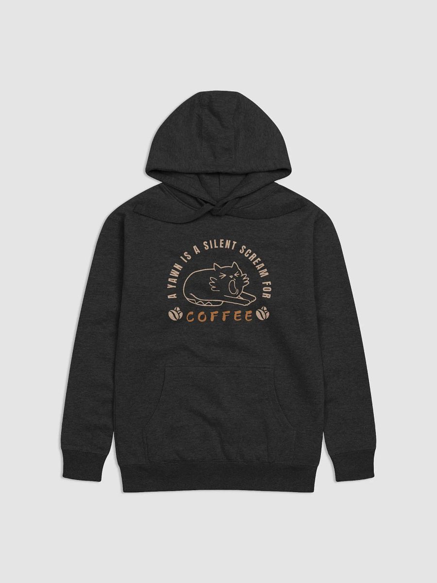 A yawn is a silent scream for Coffee Hoodie product image (2)