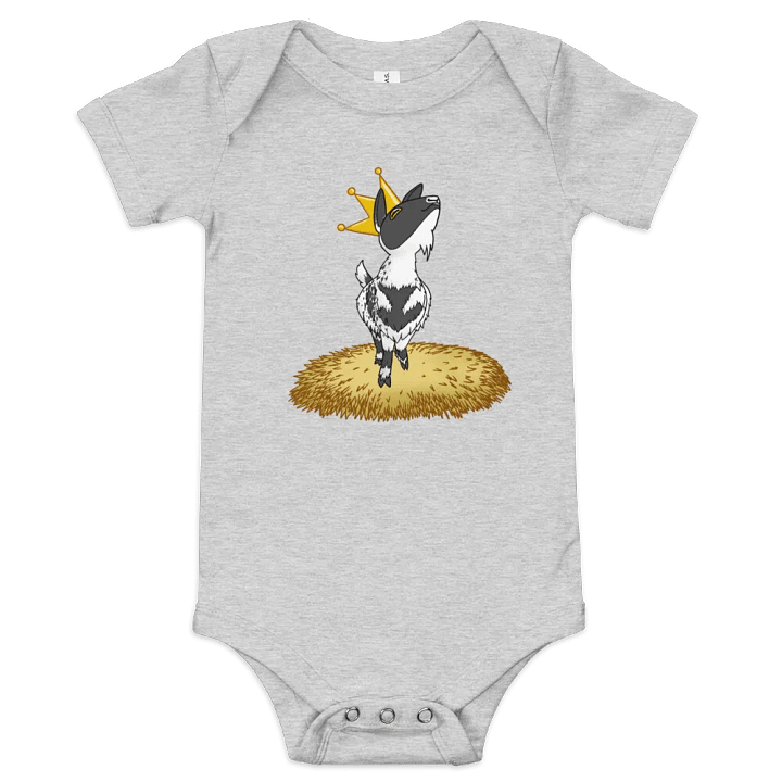 King Jeremy goat - baby one piece shirt product image (1)