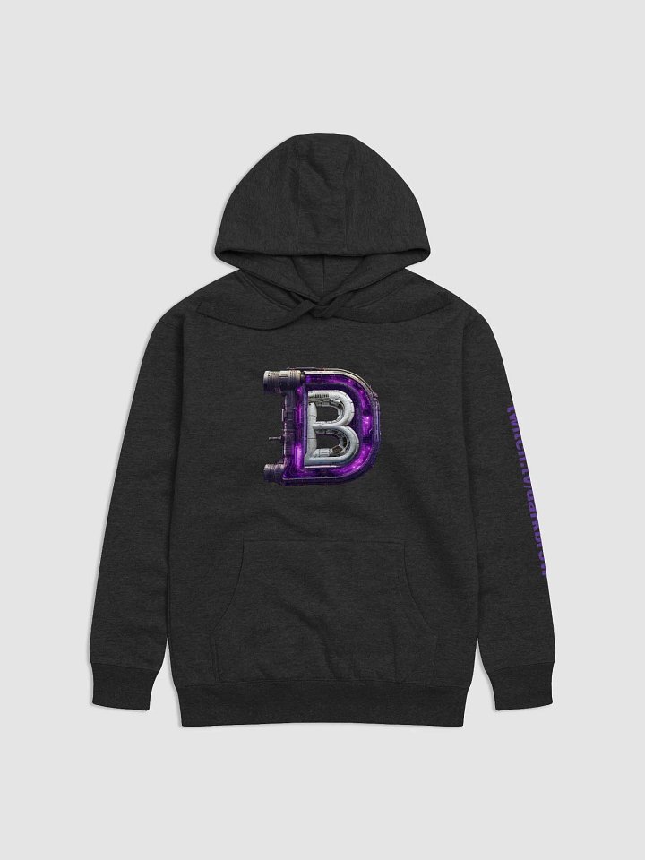 darkbr3w hoodie - purple text product image (2)
