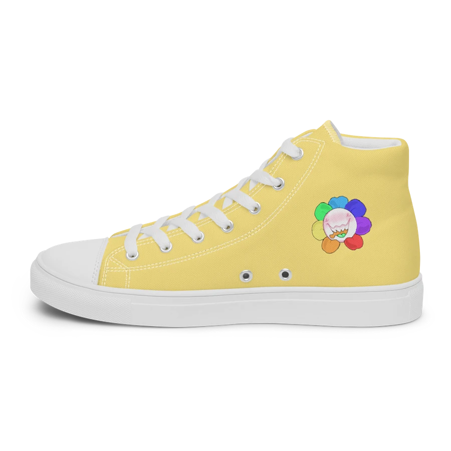 Pastel Yellow and White Flower Sneakers product image (28)