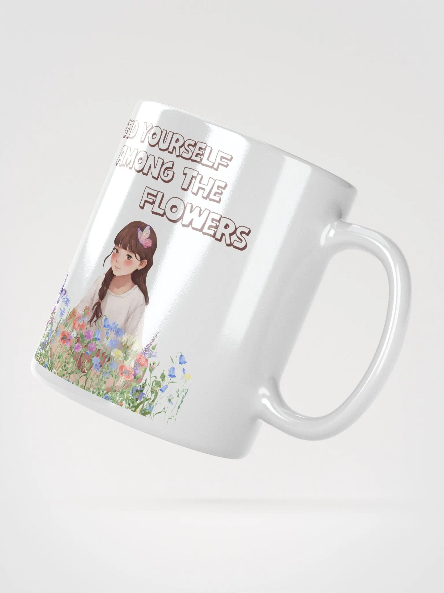 Find Yourself Among The Flowers - White Mug product image (10)