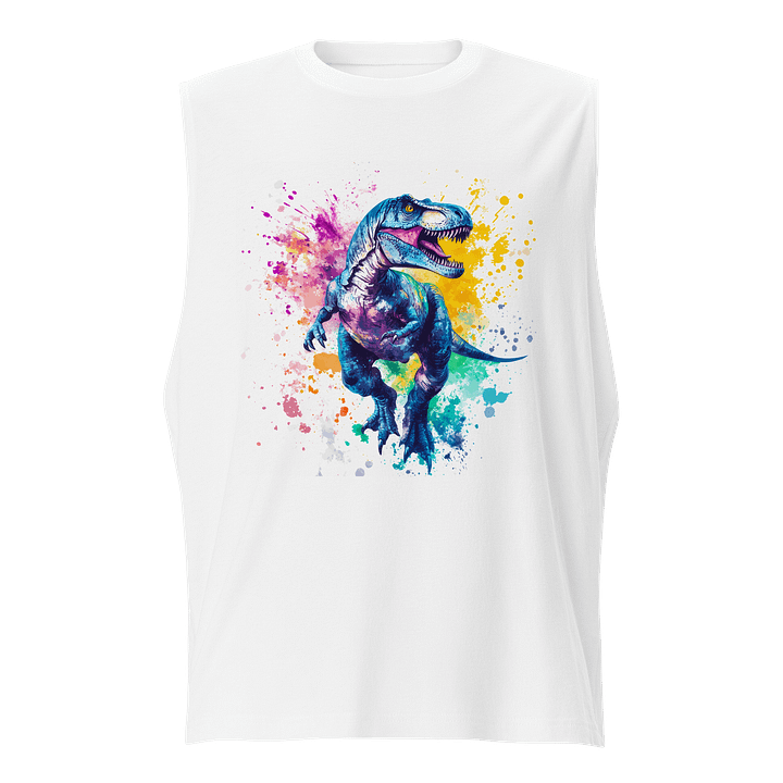 Vibrant T-Rex Muscle Tank product image (1)