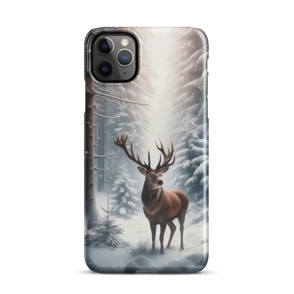 Majestic Deer Snowy Forest iPhone® Snap Case product image (46)