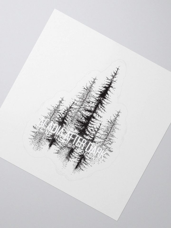Acadia After Dark Trees Logo Sticker product image (2)