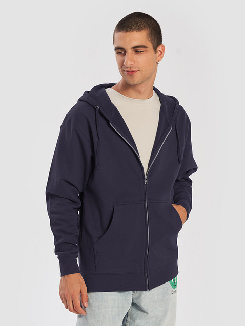 Photo showing Independent Trading Co. Fleece Zip Up Hoodie