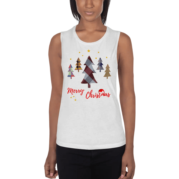 Happy Holidays in Christmas Women's Flowy Muscle Tank product image (9)