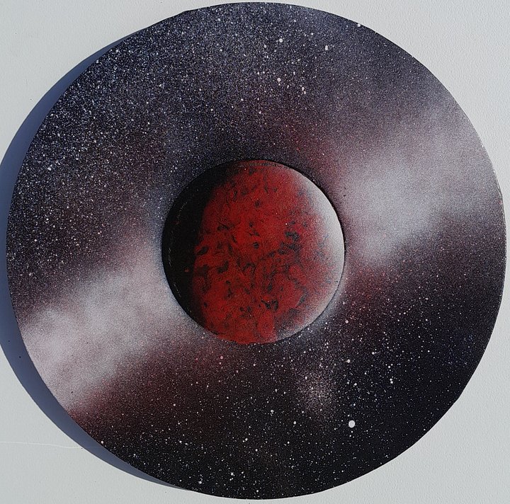 Red & Black Planet & Galaxy product image (1)