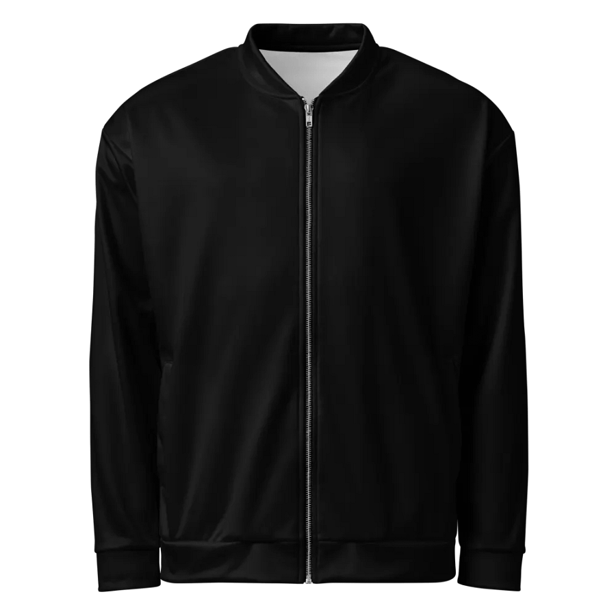 Deep and Dark Exclusive Premium Dark Black Bomber Jacket product image (1)