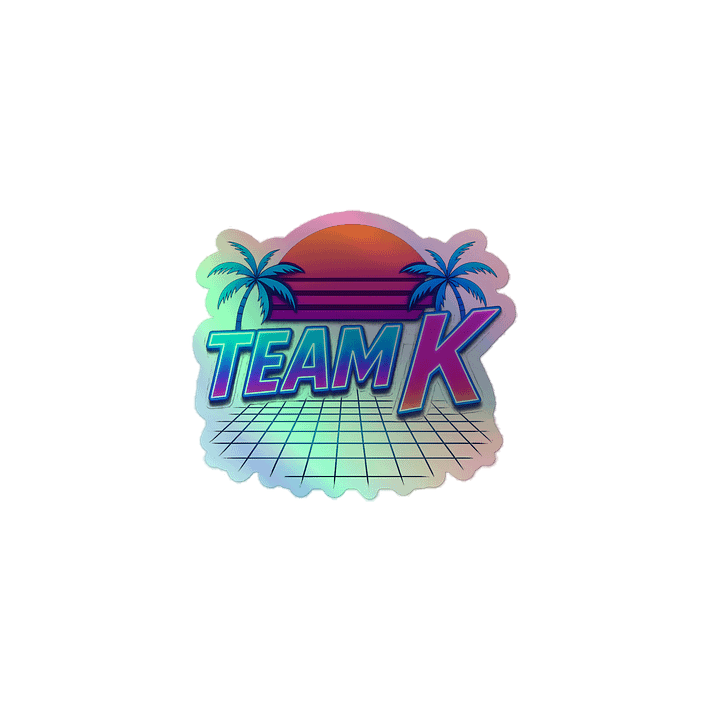 Team K 1980's HOLOGRAPHIC" STICKERS product image (1)