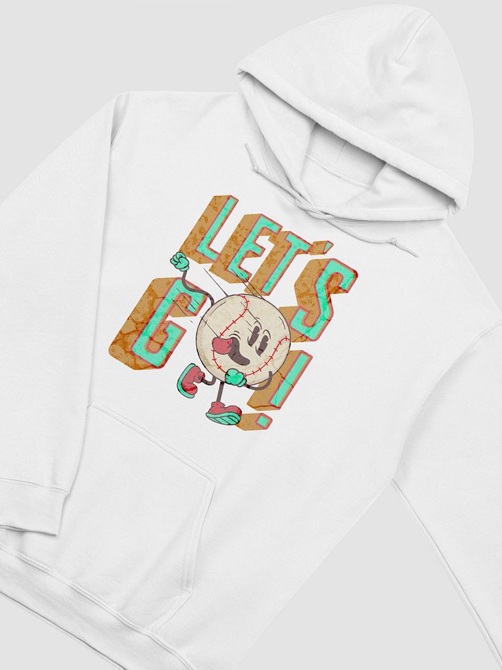 Lets Go Baseball Mascot Cartoon Hoodie product image (2)