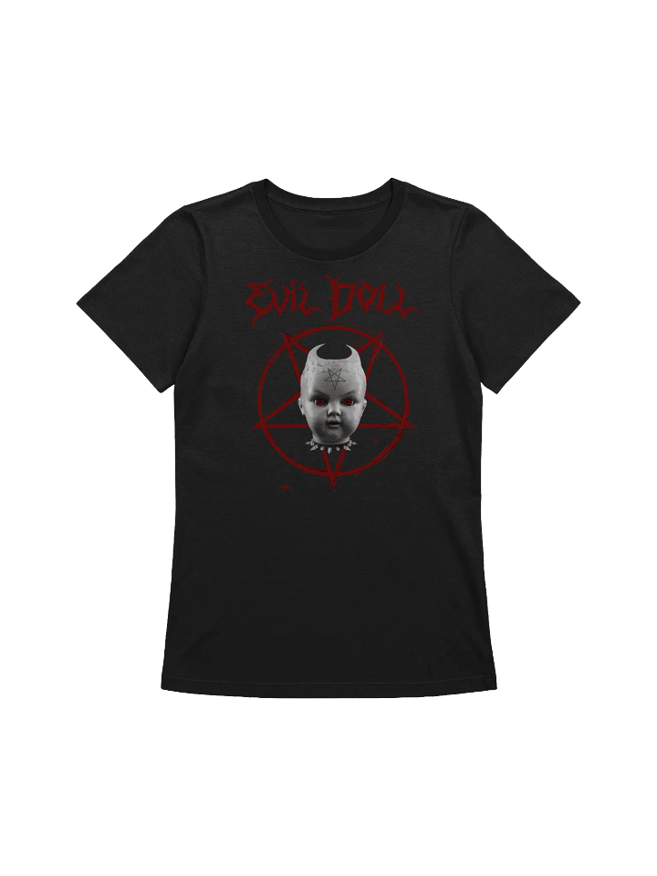 Eerie Evil Doll Bella+Canvas Women's Relaxed-fit T-Shirt 100% Cotton product image (1)