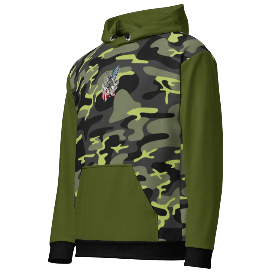 Green & Camouflage Chain Athena Tug & CE Flage Hoodie product image (12)