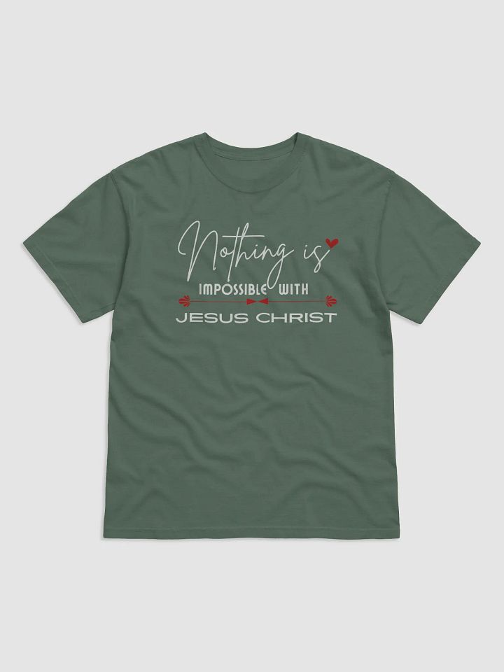 Nothing Is Impossible With Jesus Christ. Comfort T-shirt product image (2)
