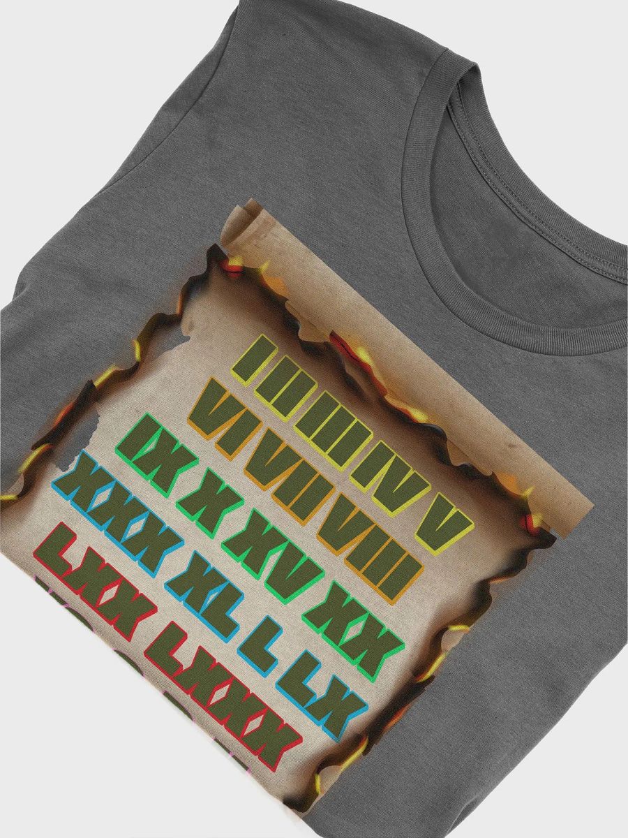 Roman Numeral Artistic Design T-shirt product image (30)
