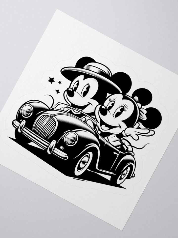 Vintage Convertible Kiss Cut Sticker product image (6)